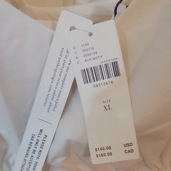 Anthropologie Monochrome Floral Dress - Picture 10 of 11